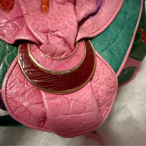 Sharif Multicolor Patchwork Leather Crossbody Bag - Picture 14 of 16